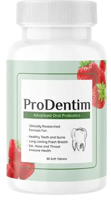 ProDentim Oral Supplement Bottle front view